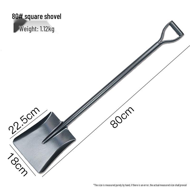 Manganese Steel Iron Shovel for Gardening - Heavy Duty Tool for Planting, Digging, and Outdoor Use