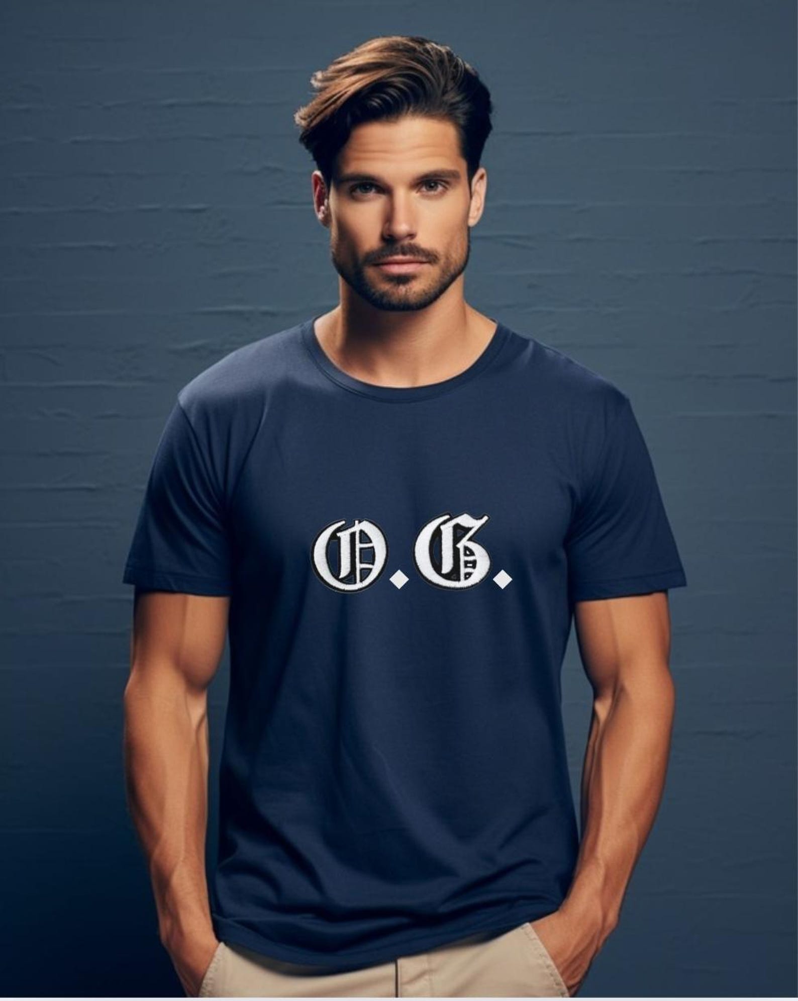 OG Shirt, Old English OG Tee, Gothic Font Graphic T-Shirt, Minimalist Streetwear Shirt, Original Gangster Tee M