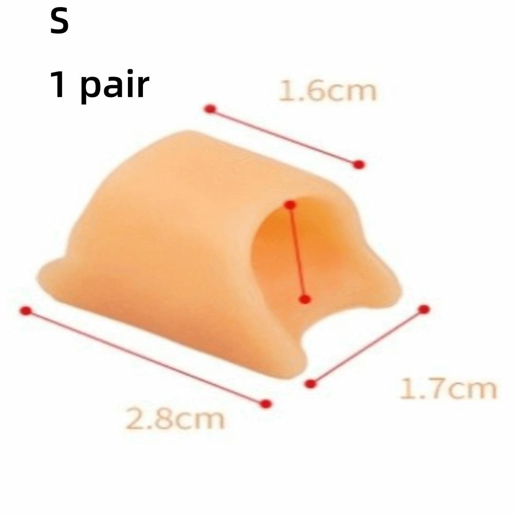 1 pair Nude Toes Separator Gel Material Hammer Toe Straightener Toe Corrector  Claw Toes