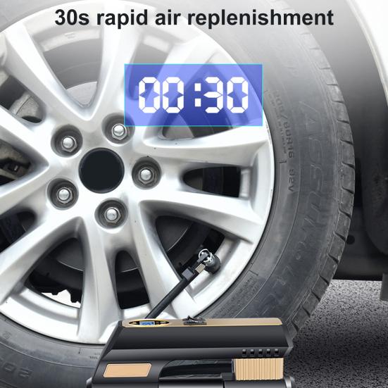 Car Air Pump Strong Power 30s Quickly Pumping Plastic Pointer/Digital Pressure Inflator