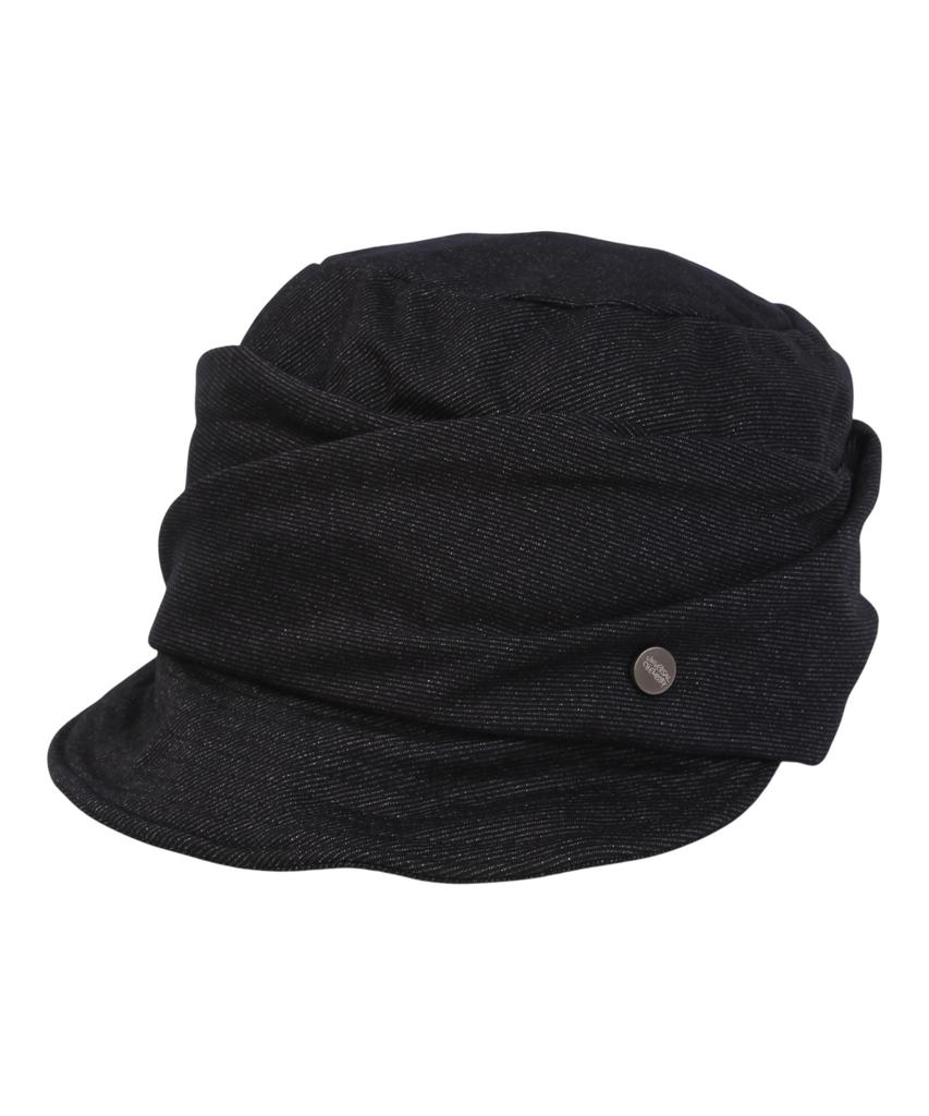 Yunibeosyeolkemiseuteuli Wire Wrinkle Poly Black Marine Cap