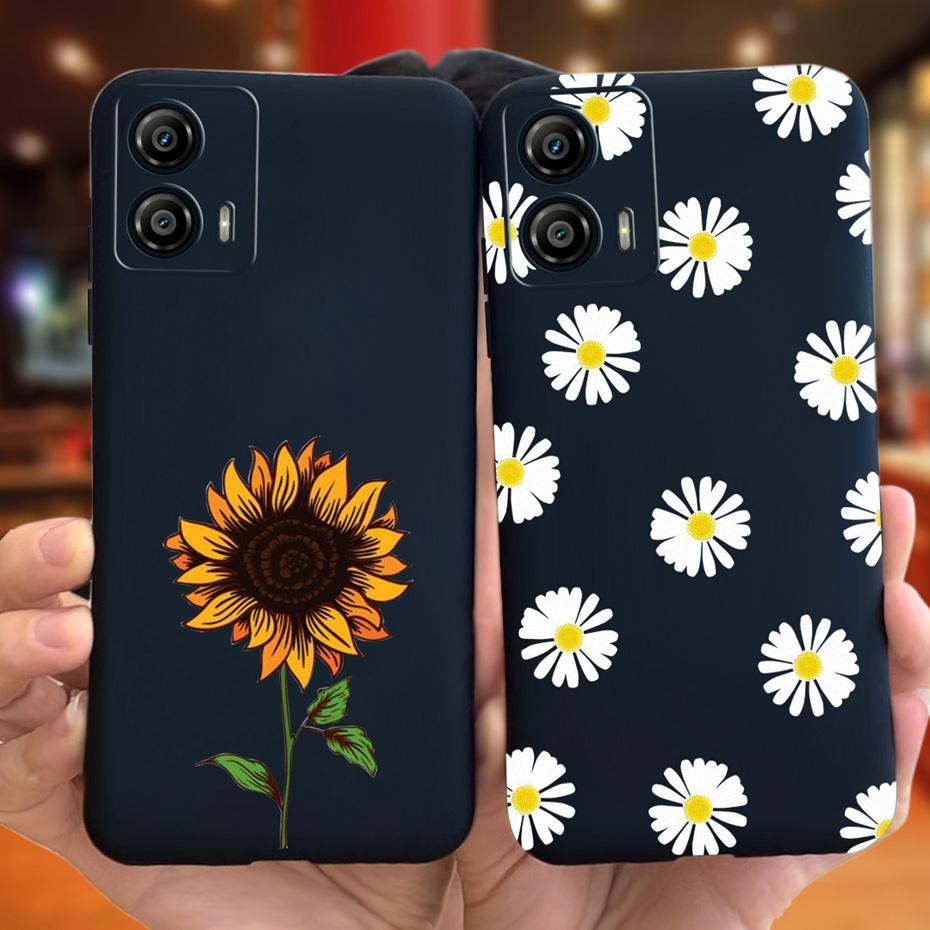 Phone Case For Motorola Moto G53 G73 5G 2022 Beautiful Flower Pattern Soft Silicon Cases For MOTO G73 MotoG53 XT2335