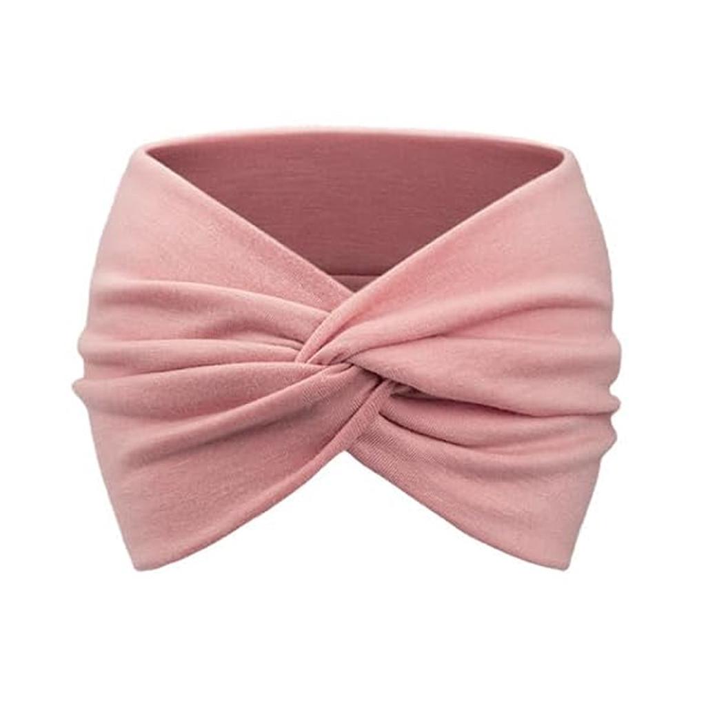 Women's Twisted Wide Headband, Elastic Cross Knotted Hairband for Sports Casual Wear