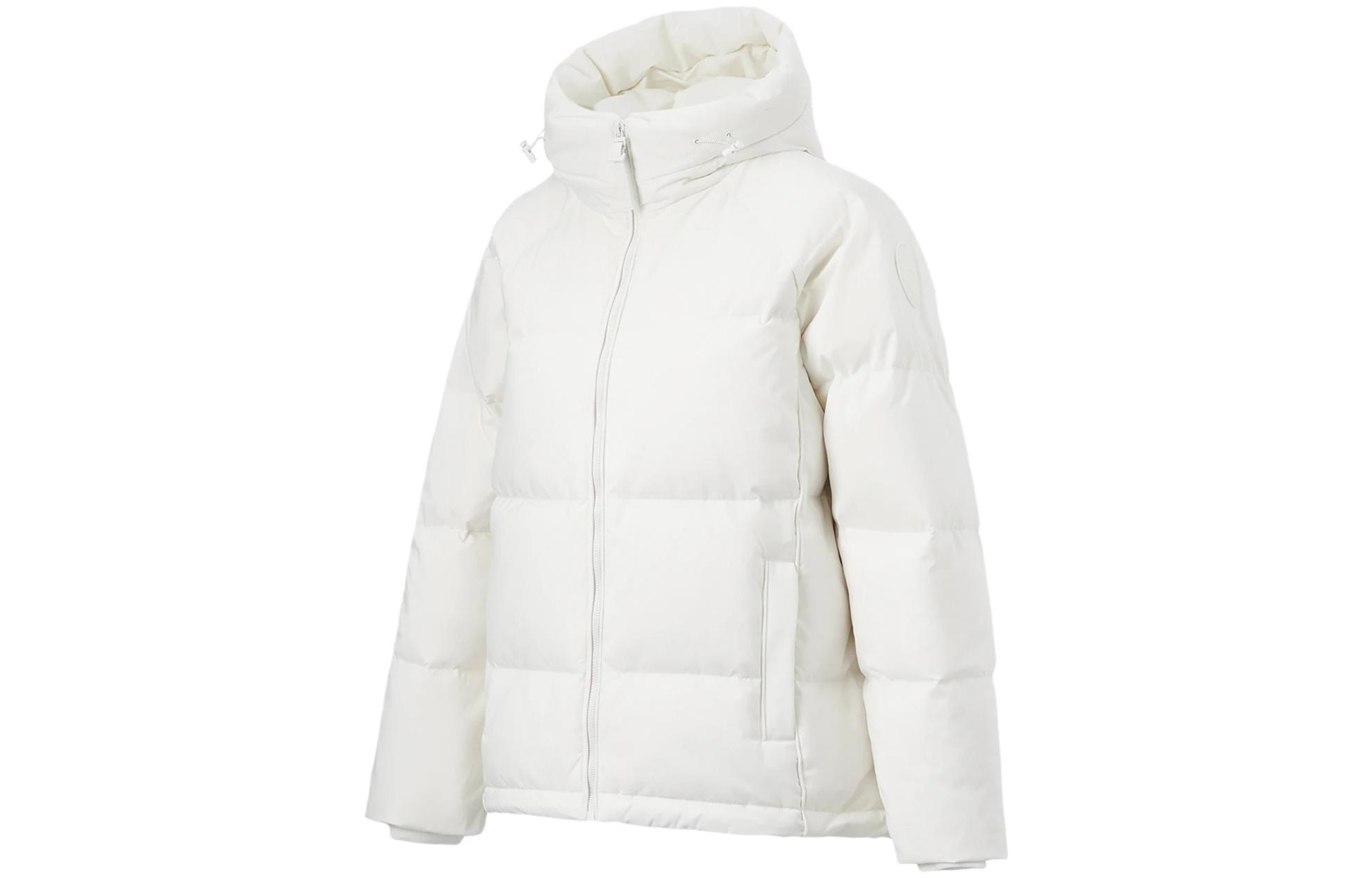 Li Ning Hot Pots Down Collection Down Jacket Women s Champagne White AYMT090-1 2XL