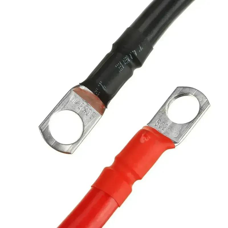19CM 12V Battery Joiner Connector Lead Dc Wire 100 Amp Cable Lugs Red Black Positive/Negative Cable Car Accessories