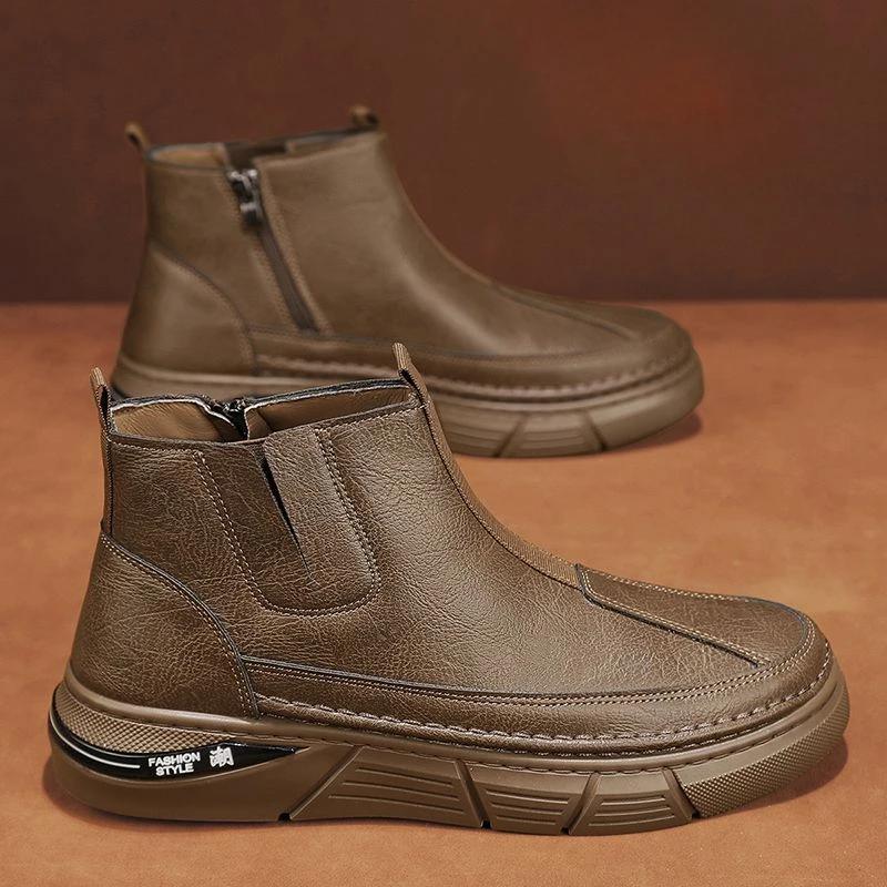 Casual Cotton Shoe Platform Winter Shoes Man Brands Original Deals Luxury Thick Plush Footwear High Quality Snow Boots for Men