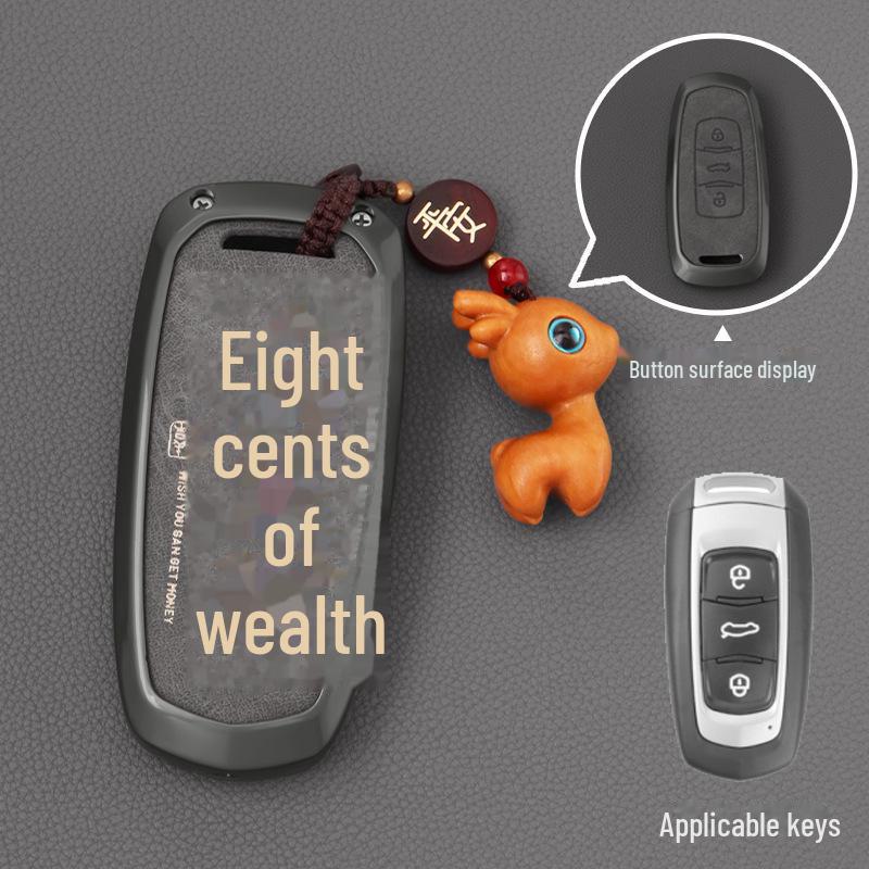 Blue Geely Key Cover for Binyue, Boyue, Dihao GL, Binrui, Bo Ruixing, Ruibao, Xingyue Car Shell Buckle