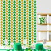 Bright Shamrock Tinsel Curtain for Patrick's Celebration Handmade Irish Festival Ornament Party Decoration Supplies