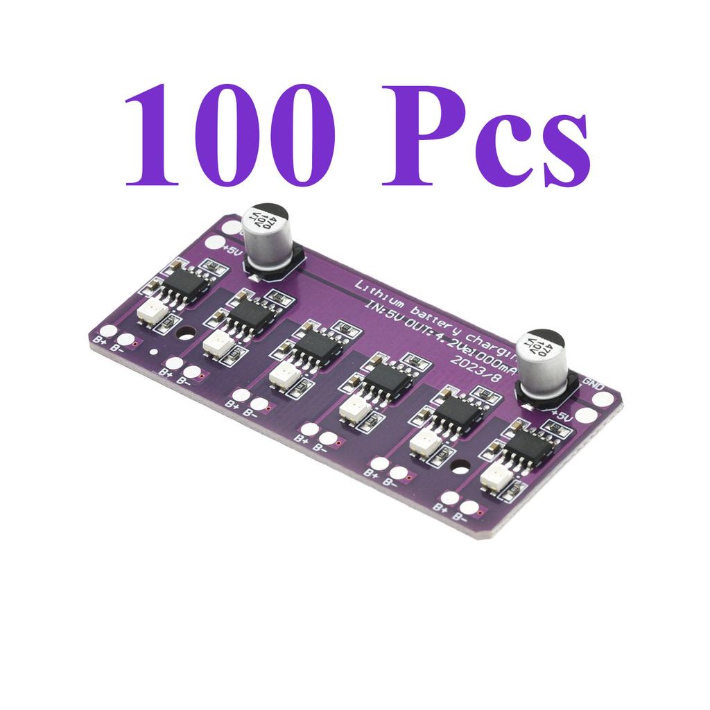1~100Pcs 6 Channel Independent Charging Array 4.2V3.7V 18650 Lithium Battery Charging Circuit Simultaneous Electr Vehicle charge