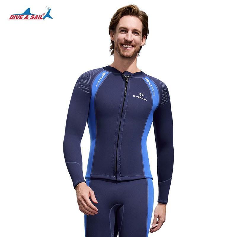 3mm Neopren Neoprenanzug Oberteil Langarm Tauchen Schnorcheln Schwimmen Surfen Wärme Schutz Herren