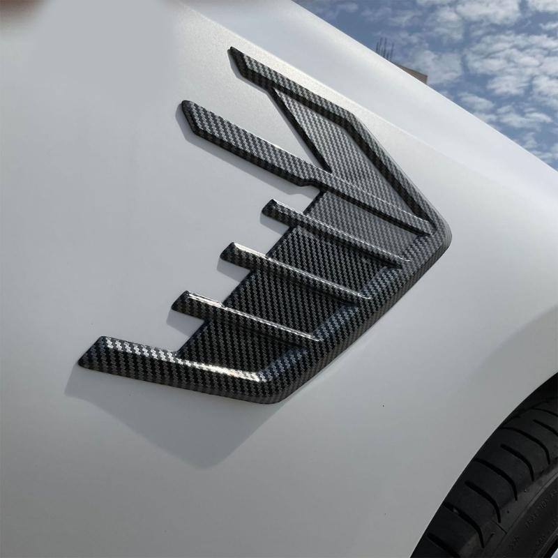 Car Side Air Outlet Vent Decoration Sticker Trim Exterior Styling Accessory ABS Construction Vent Decal