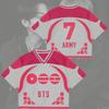 BB TS Arirang Album Trikot, Kurzarm Oberteil Netz Kurzarm Street Shirt, Mode K‑Pop Konzert Kleidung Geschenke Für ARMY Fans Damen Herren Tägliche Kleidung