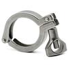Abrazadera de Tres Clips Sanitaria de 1.5"-4", Acero Inoxidable SS304 Manga de Abrazadera de Trébol Accesorios de Conexiones de Anillo Sanitario.