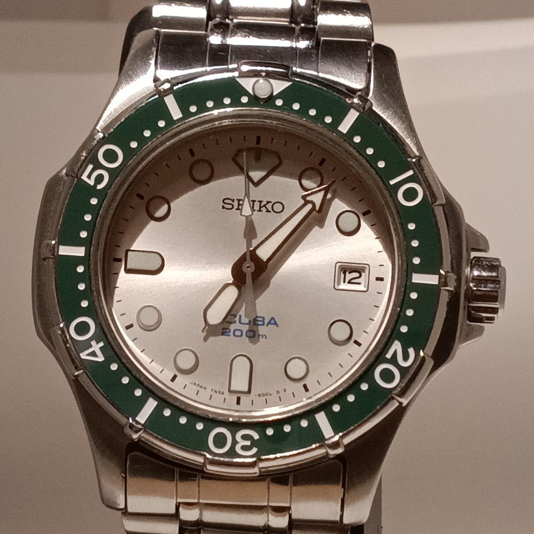 Б/у дайверские часы Seiko 7n35-6000, в рабочем состоянии