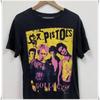 Sex Pistols Band Shirt, Short Sleeve Black Cotton T-shirt, Size S To 5XL
