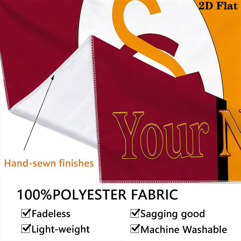Galatasaray S.K Custom Name Wall Tapestry Aesthetic Wall Hanging Printed Fabric Blanket Decorative Tapestries for Bedroom Living Room Home Decor