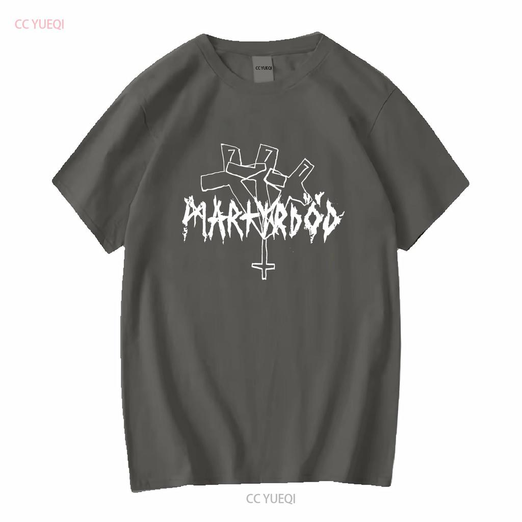 MARTYRDOD Kors T Shirt Vintage Washed Soft Slightly Designer Clothes Versatile Streetwear Top For Everyday Wear Casual Unisex