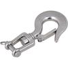BQLZR 304 Stainless Steel American Type Swivel Lifting Clevis Chain Hook with Latch 1000KG Working Load Limit
