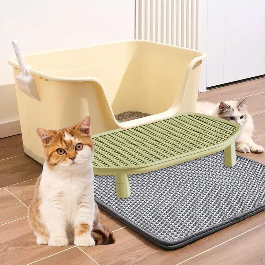 Katzenstreu-Auffangmatte Premium Professionell Leicht zu Reinigen Reduziert das Heraustragen Langlebigkeit