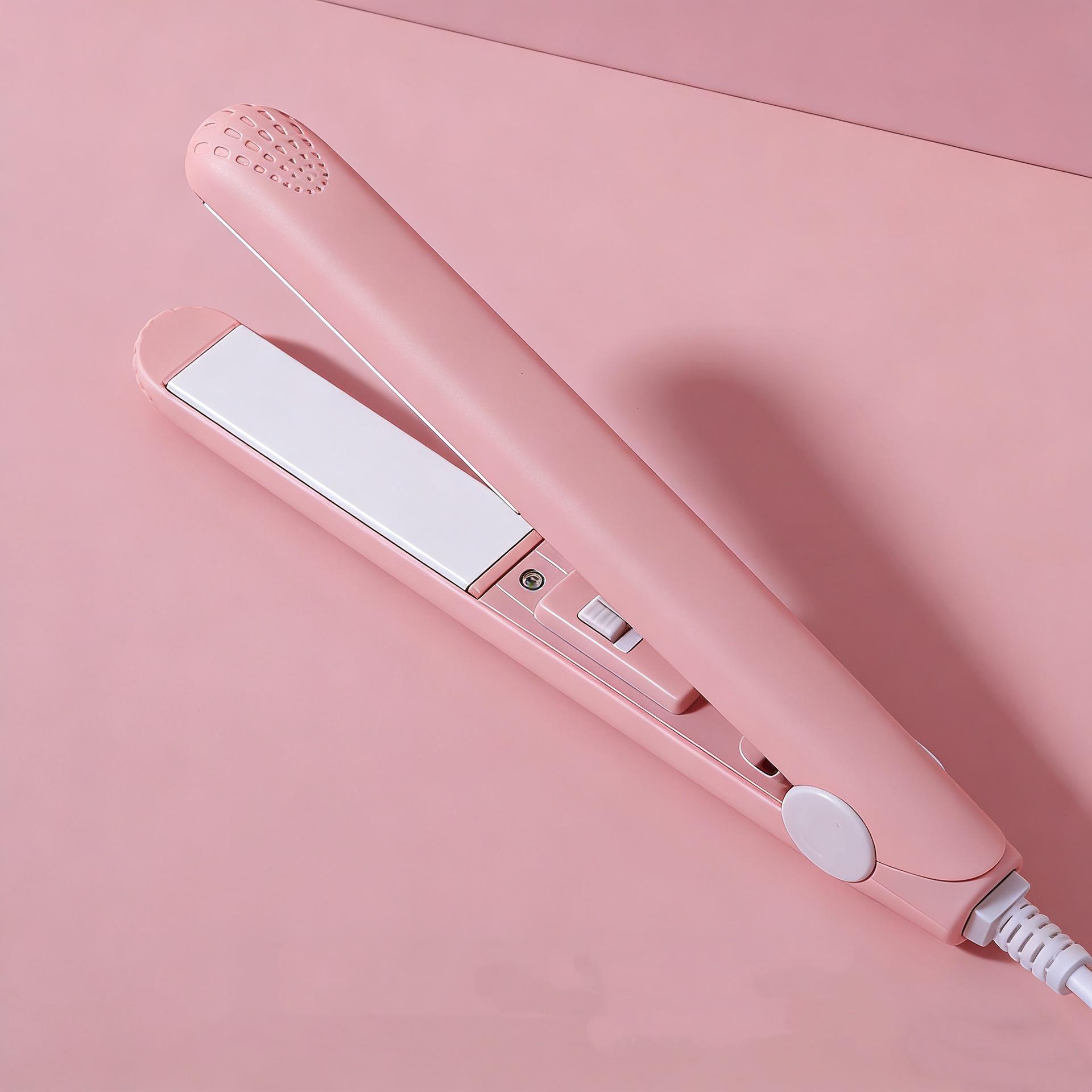 Compact 2-in-1 Hair Curler & Straightener for Bangs