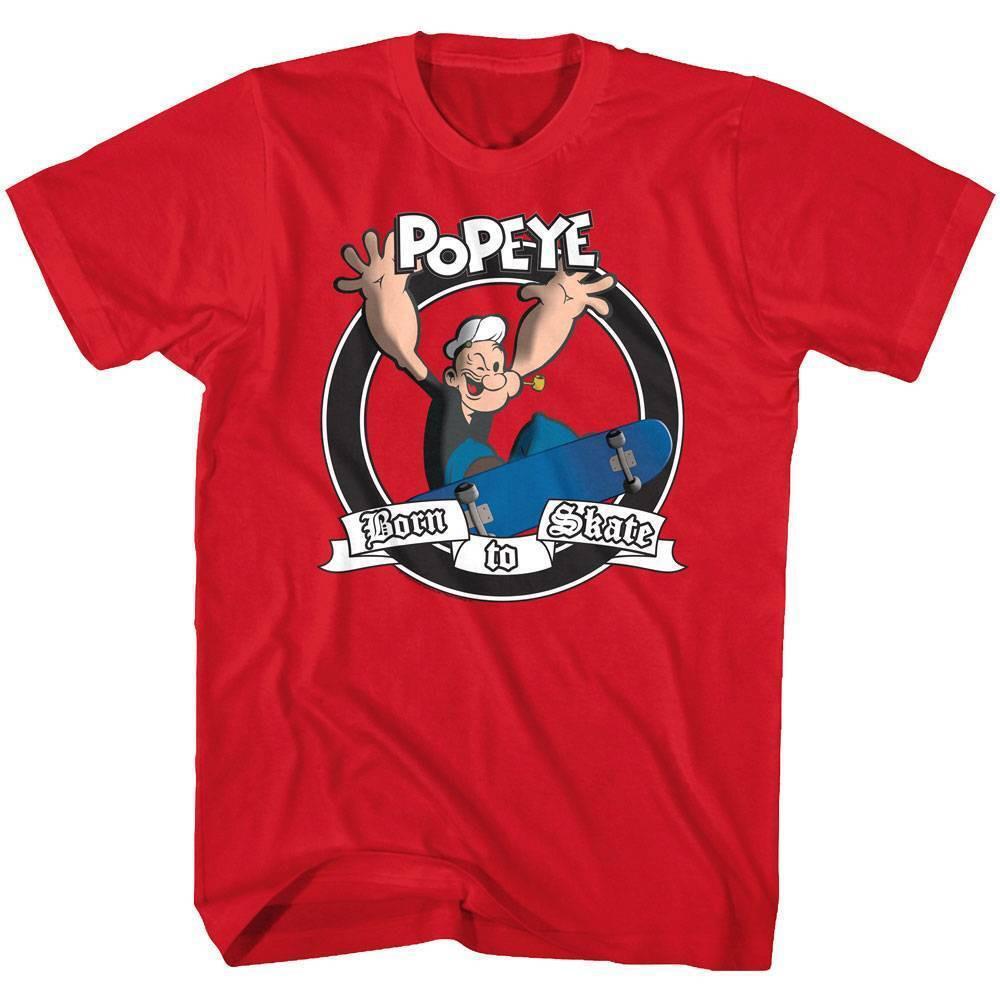 Popeye Born To Skate Men T Shirt XXXL