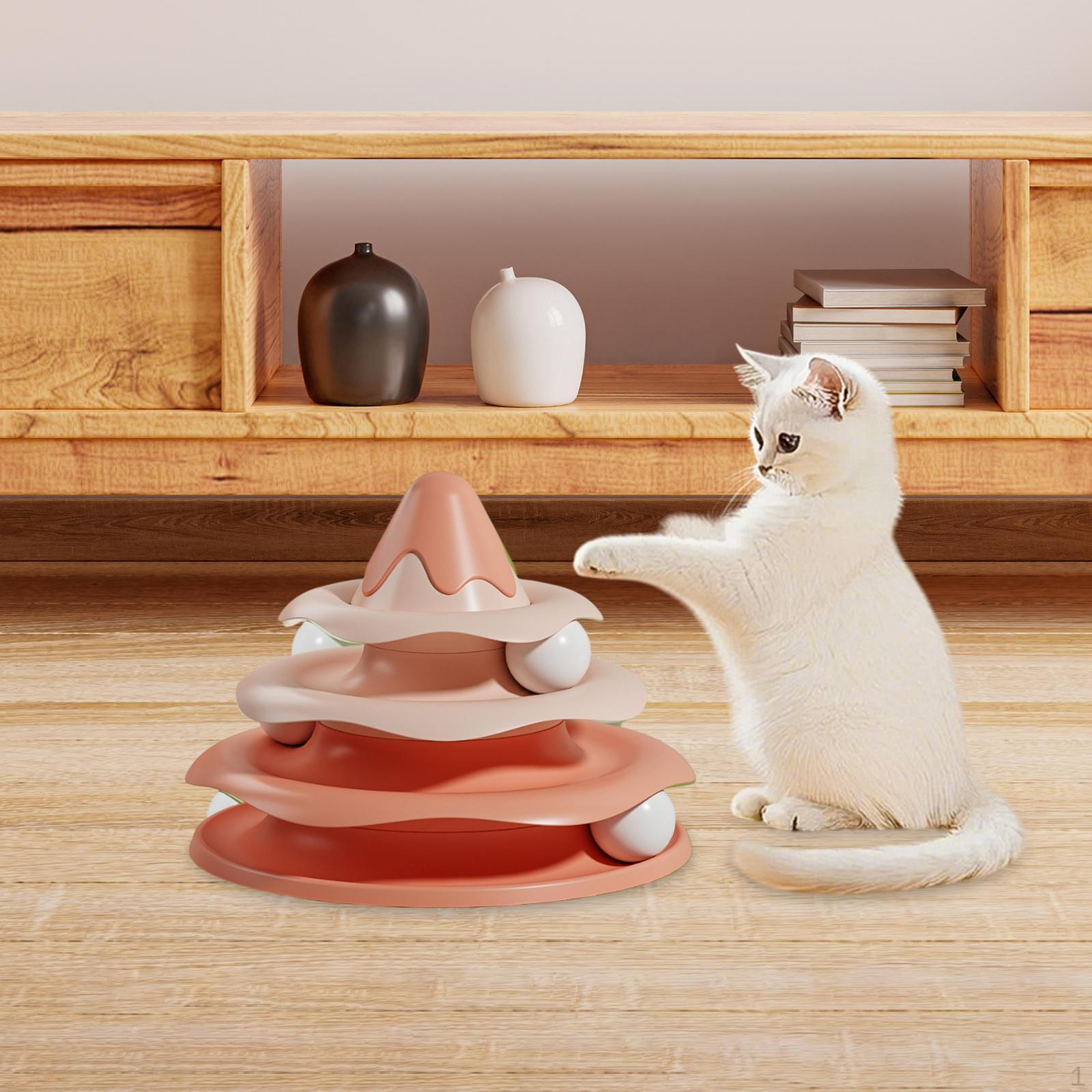 

Cat Toy with Interactive Features And Track Ball for Engaging Play Pink