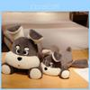 Schnauzer And Raccoon Animal Plush Doll With Embroidery Design For Kids Cozy Sleep And Play