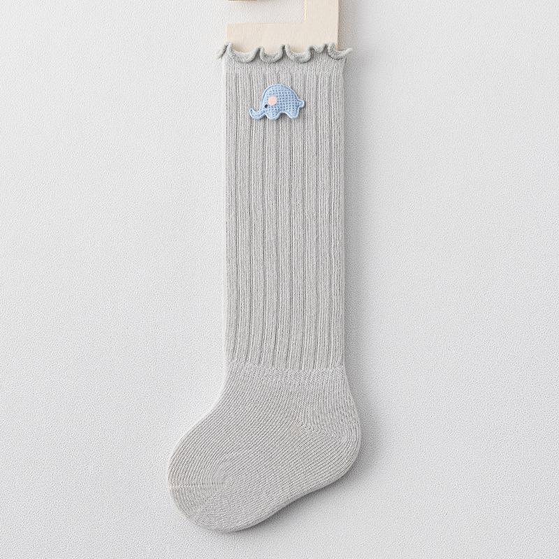 Infant & Toddler Cotton Leg Socks: Non-Binding, Long Tube, Unisex, 0-3 Years, All Seasons