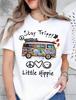 Fishing Theme Bass And Quote Print Crew Neck T-Shirt Size S To 5XL