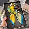 100% Pure Silk Scarf Women Hairband Foulard Square Female Luxury Fashion Hair Neckerchief Lady Shawl Wraps Hijab Bandana Scarves