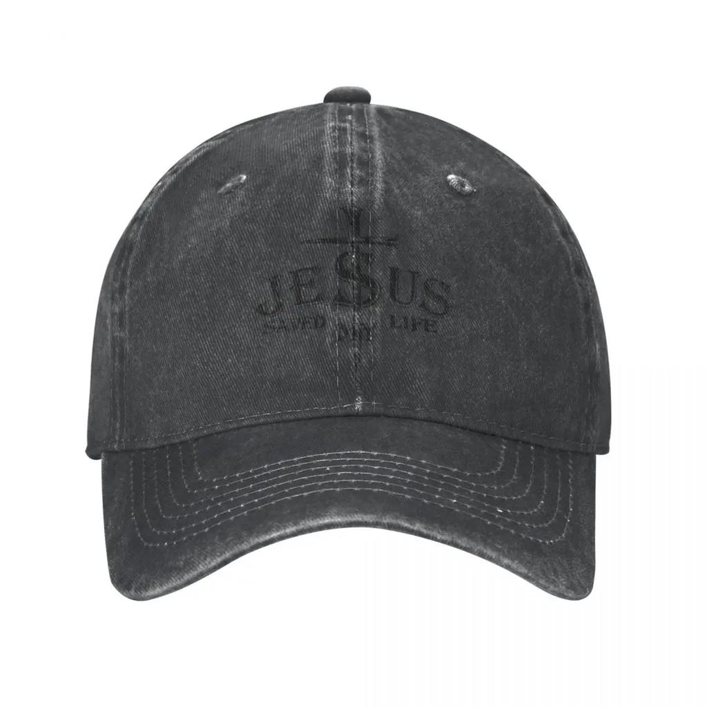 2026 Vintage Water Washing Jesus Saved My Life Baseball Caps Homme Hat Snapback Christian Casquette