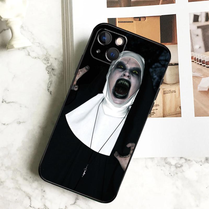 

The Nun Valak Horror Phone Case For iPhone 17 16 14 13 12 11 15 Pro Max Plus 12 13 Mini 16e 17 Air Cover Coque iPhone 16