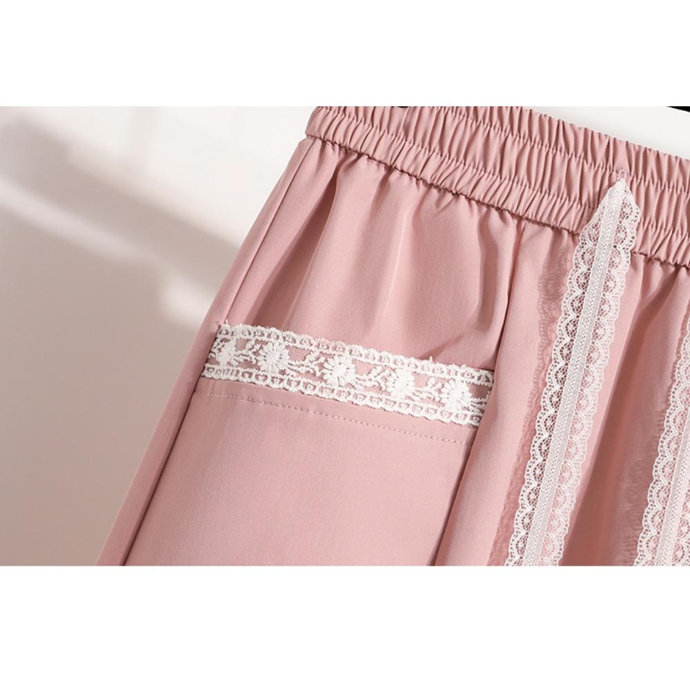 DIMANAF 2025 Übergröße Neue Frühling Elastische Baumwollröcke Damen A-Linie Mode Lockerer Rock Hohe Taille Vintage Maxi