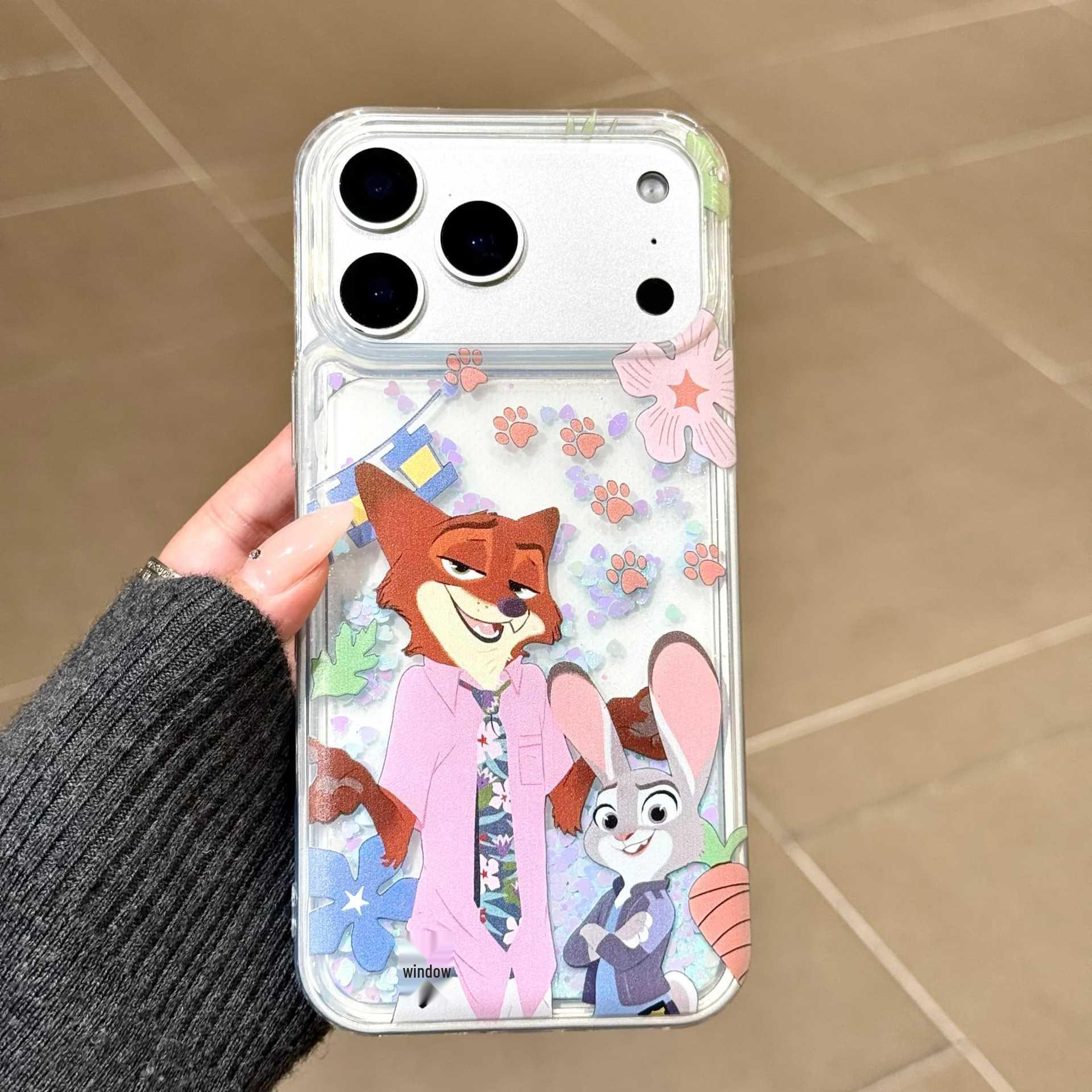 

Zootopia Glitter iPhone 17 Pro Max Case Judy & Nick Apple 15 Pro/16 Style iPhone 15 Pro