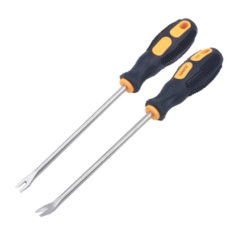 Tack Puller Nail Puller Pry Tool Nail Remover U Type V Type Screwdriver 260mm for Home Workshop Industry Carpenters