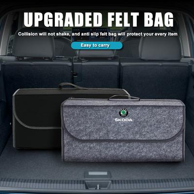 Per Skoda Contenitore Pieghevole per Bagagliaio Auto Borsa Contenitore Organizzatore Accessori octavia a5 a4 mk1 2 fabia superb rapid mk3