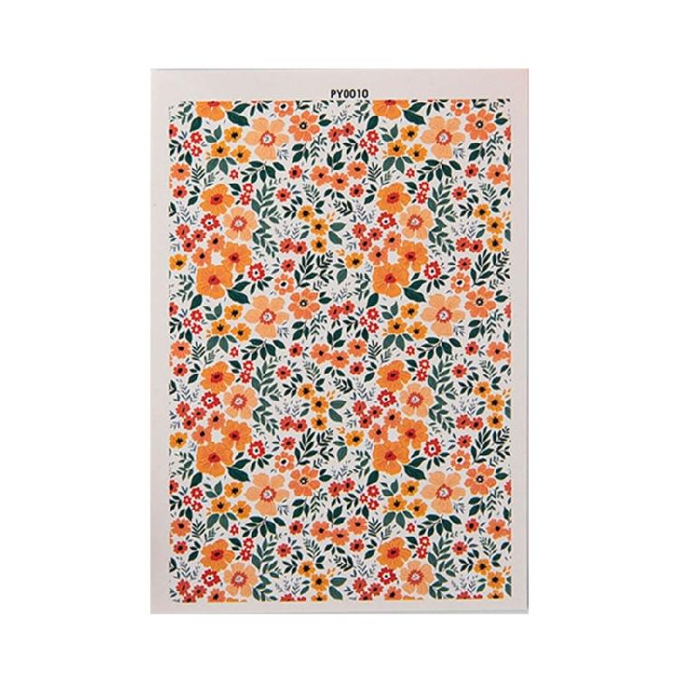 Floral Transfer Sheet for Clay Jewelry, Water Soluble Clay Transfer Paper