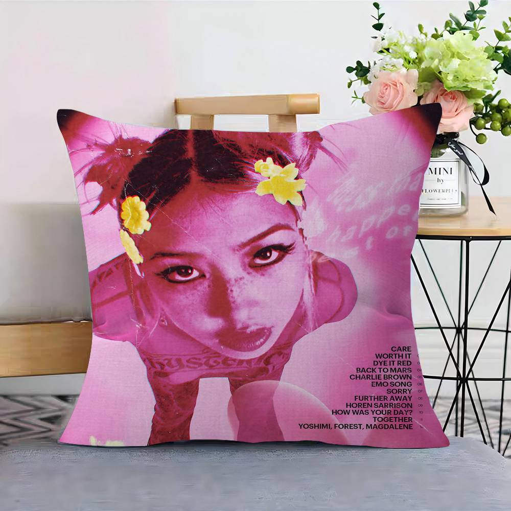 Singer BBeabadoobee Cushion Cover Pillow Cover Decor Pillowcase Printed Cushion Case For Couch