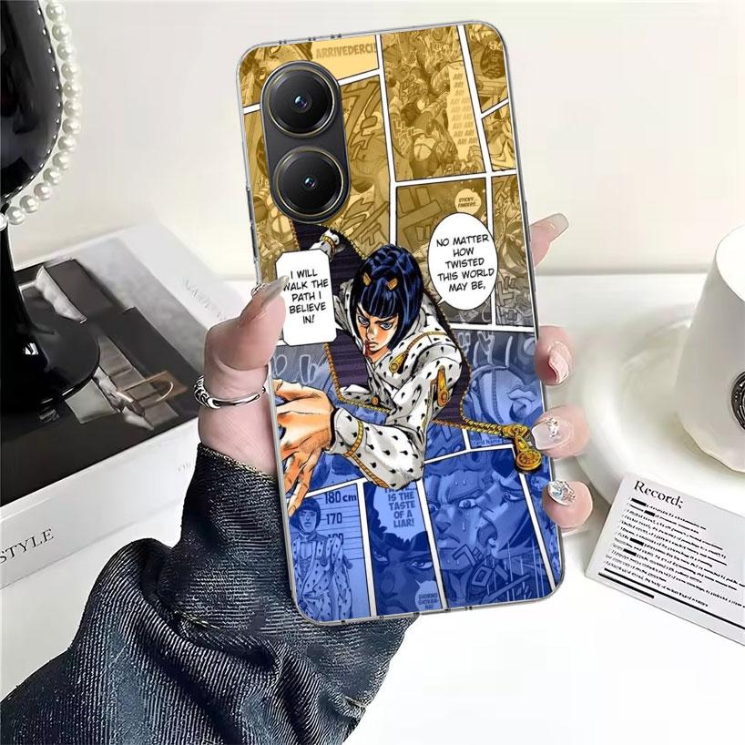 JoJo Adventure Bruno Buccellati Coque de téléphone souple pour Xiaomi Redmi 15C 15 13C 13 Poco X5 X6 X7 F7 Ultra M7 12C 12 10 10C 9C 9A 9T