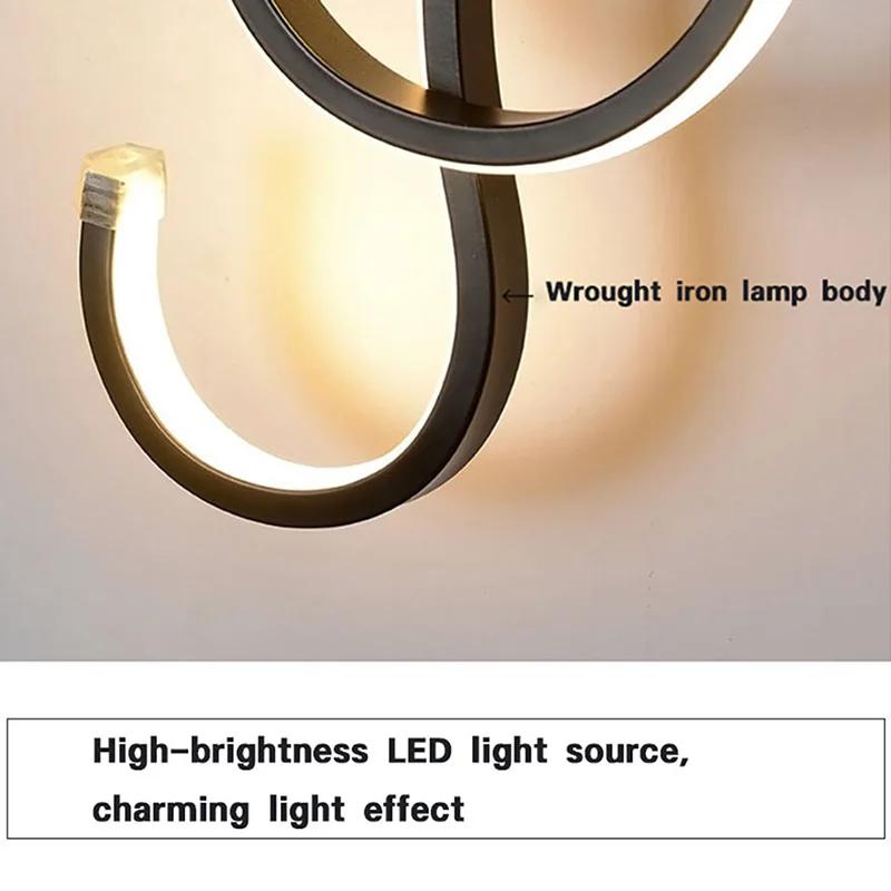 Nordic LED Wall Lamp Note Wall Sconce for Bedroom Bedside Living Room Study Stairs Home Decor Indoor Lighting Fixture Luster