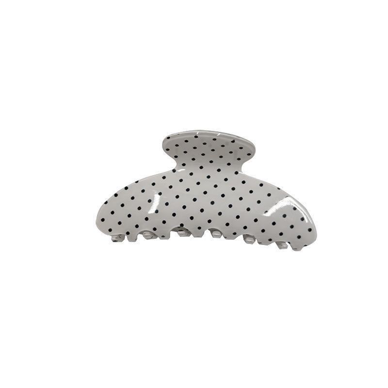 

Creative French Polka Dot Hair Claw - Large Simple Women s Headwear белый