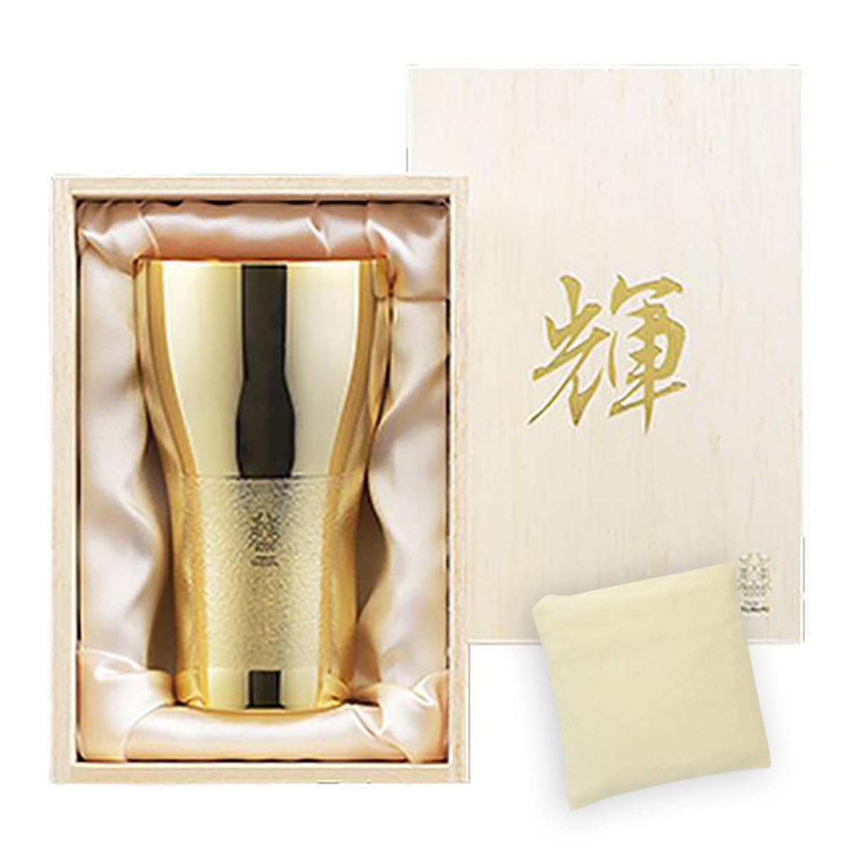 

EcoBag Sake Cup Pure Copper Made in Japan J-kitchens Set, (Gold Finish), 440ml,