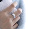 Zink Zinklegierung Paar Sternringe Welpen Valentinstagsgeschenke Trendiger Öffnungsfingerring Geschenke