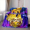 1pc Tiger Cat Print Blanket Lightweight Blanket Throw Blanket For Sofa, Bed, Travel, Camping, Livingroom, Office, Couch, Chair yy251010042
