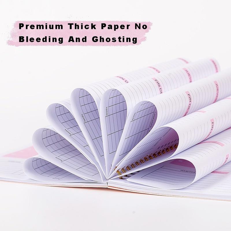 A5 Korean Stationery Agenda Planner Notebook Diary Weekly Goal Habit Schedules Organizer Student School Office Notepad