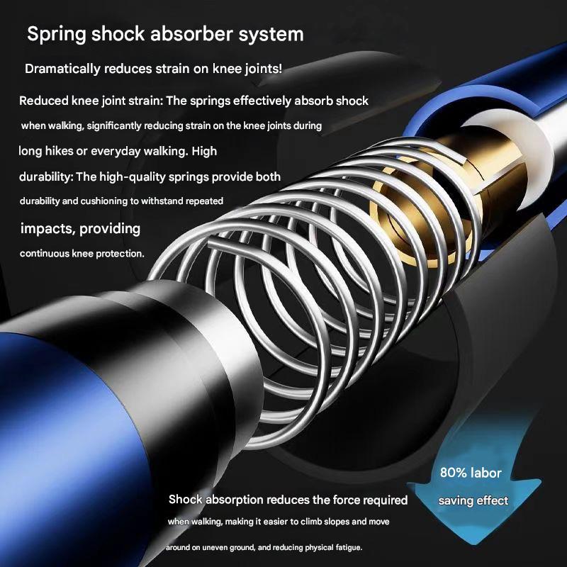 Outdoor Hiking Poles, Retractable Climbing Canes, Aluminum Alloy Walking Sticks, Canes, Walking Sticks