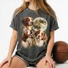 Brittany Spaniel Hund Mond Comfort Colors T-Shirt, Vogelhundeliebhaber Haustier-T-Shirt