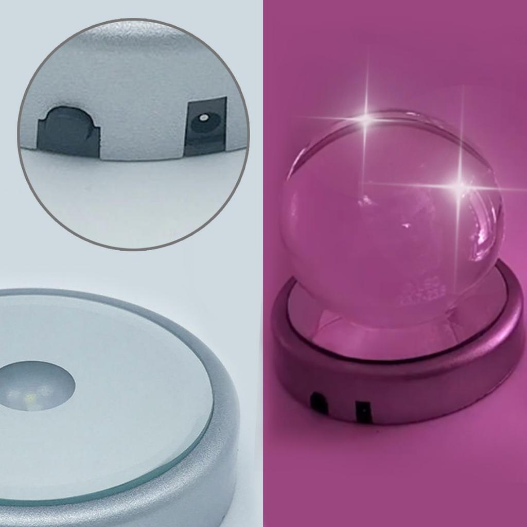 PDTO 4 LED Luminous Base Light Display Base Stand Holder for Cocktail Crystal Glass the best