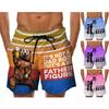 Men Swimming Shorts Quick Dry 3D Printed Let's Drink Beer Trunks Beach Shorts