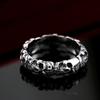 Titanium Steel Skull Head Ring Punk Style Fashion Jewelry